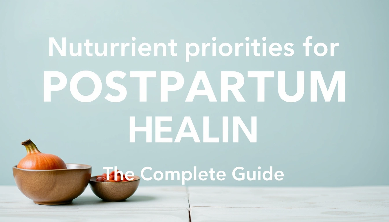 Nutrient Priorities for Postpartum Healing: The Complete Guide